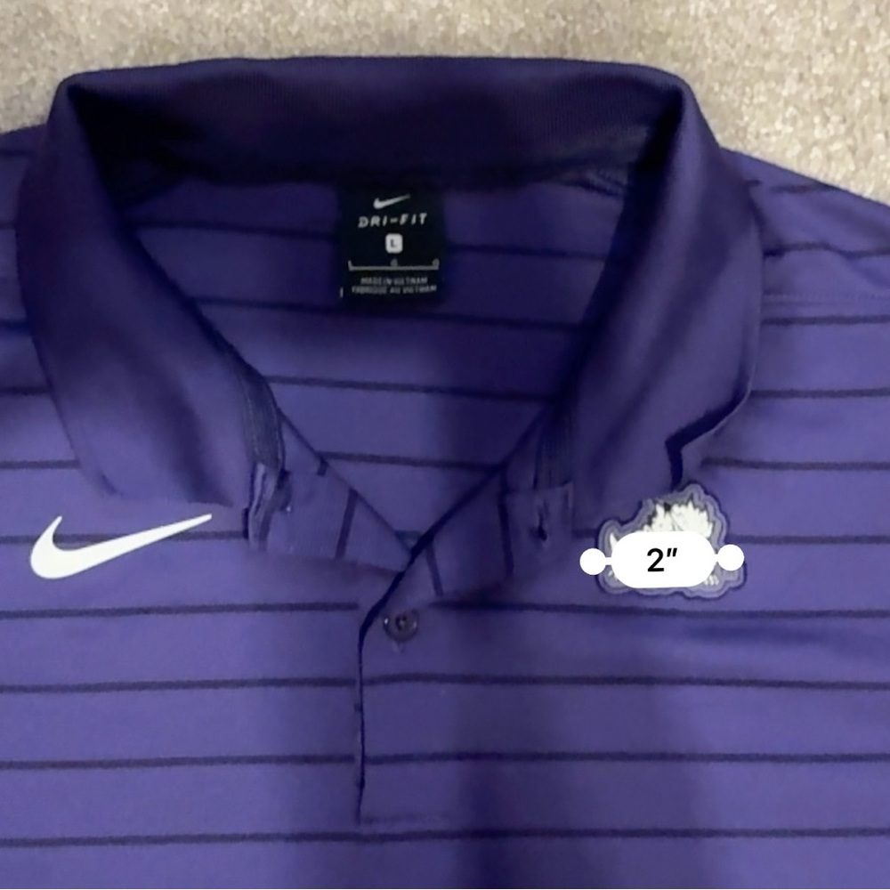 Nike Men's Dark Purple Polo Shirt